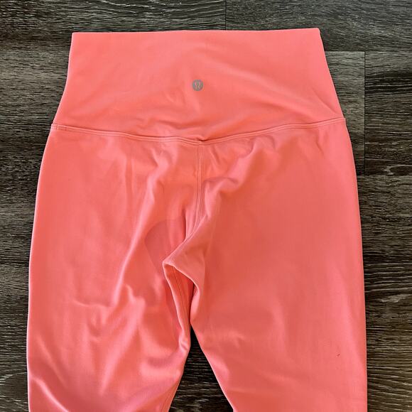 EUC Lululemon Align High-Rise Pant 28” Raspberry Cream Sz 8 Butter Soft Leggings - Picture 12 of 16